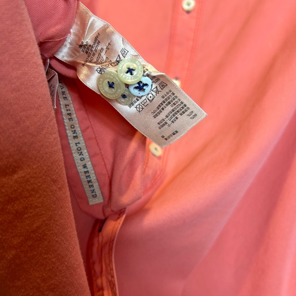 Tommy Bahama Men’s Shirt Long Sleeve Size XL Salmon, Button Down, Weekend Casual - Picture 7 of 12